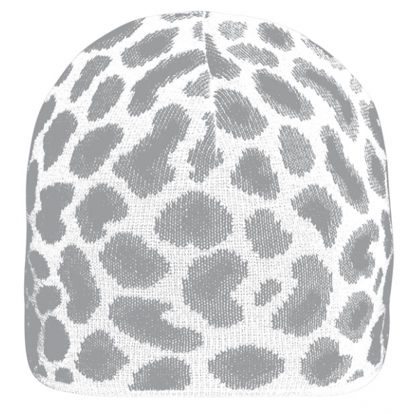 Leopard Knit Hood