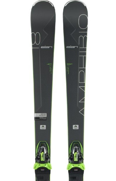skis ELAN AMPHIBIO 18 Ti2 PROTOTYPE FUSION X 2019/2020, woodcore, titanium  + Elan EMX 12 ( like NEW ) - Mardosport.com