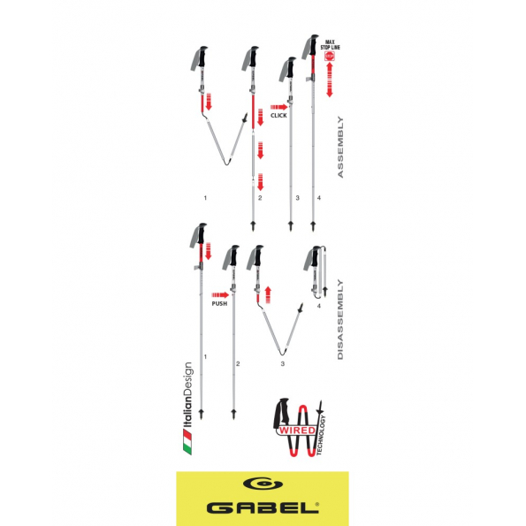 FR-3 EF - GABEL FOLDABLE POLES