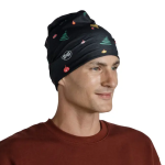 Original EcoStretch Neckwarmer X-MAS ALNOB HOLIDAYS - WOODWINE GREEN